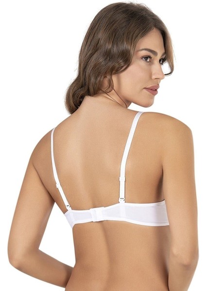 Özkan Underwear 003 Kadın Dolgulu Destekli Balenli Telli Kulaklı Basic Günlük Sütyen