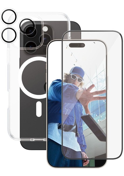 Care By Apple iPhone 16 Pro Max Flagship 3 In 1 Bundle Ekran & Kamera Koruyucu & Kılıf