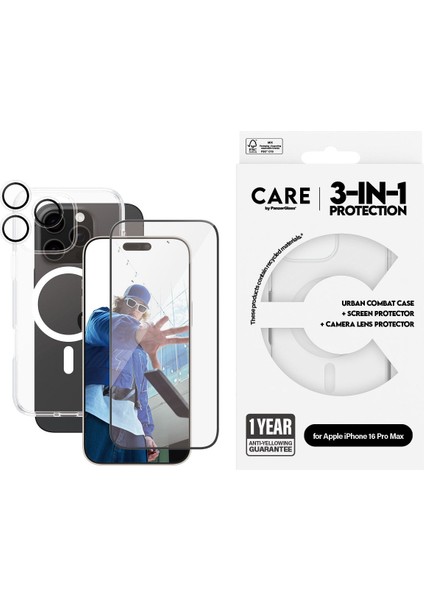 Care By Apple iPhone 16 Pro Max Flagship 3 In 1 Bundle Ekran & Kamera Koruyucu & Kılıf fiyatları