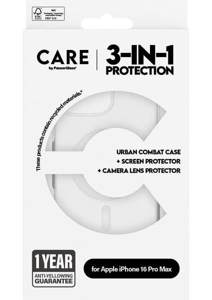 Care By Apple iPhone 16 Pro Max Flagship 3 In 1 Bundle Ekran & Kamera Koruyucu & Kılıf modelleri