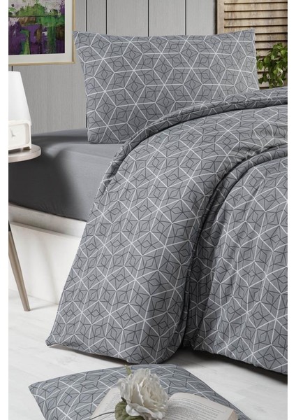 Pcf Paros Tek Kişilik Lastikli Çarşaf Nevresim Takımı