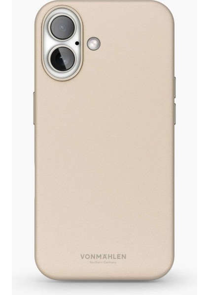 Deri Kılıf Apple iPhone 16 Krem