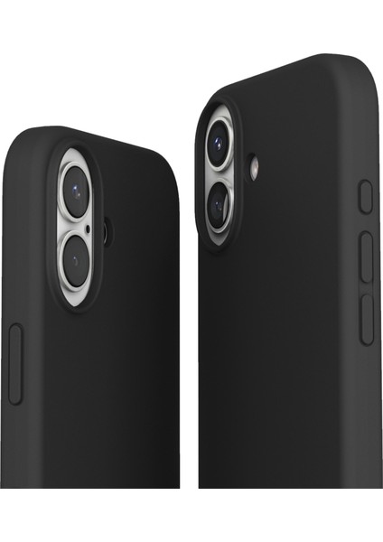 Yumuşak Silikon Kapak & Kılıf Apple iPhone 16 - Siyah fırsatları