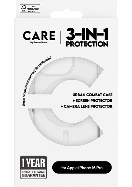 Care By Apple iPhone 16 Pro Flagship 3 In 1 Bundle Ekran & Kamera Koruyucu & Kılıf modelleri