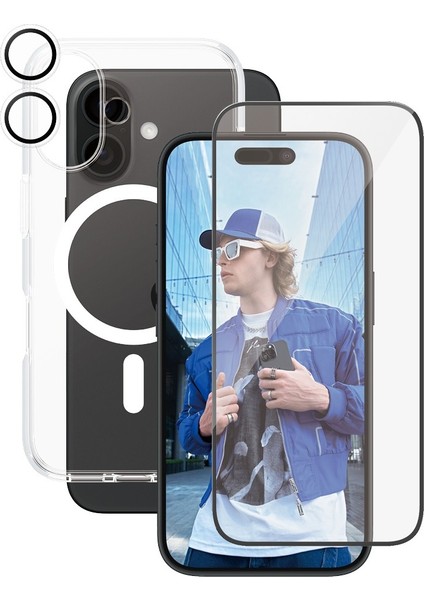 Care By Apple iPhone 16 Flagship 3 In 1 Bundle Ekran & Kamera Koruyucu & Kılıf