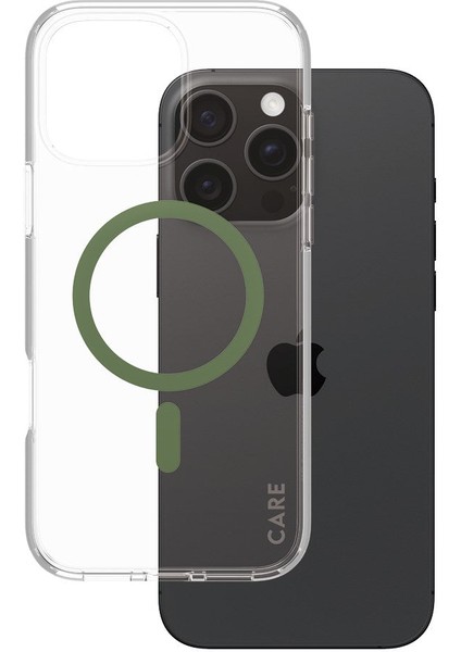 Care By Apple iPhone 16 Pro Max Flagship Urban Combat Magsafe - Yeşil Kılıf