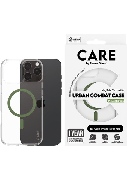 Care By Apple iPhone 16 Pro Max Flagship Urban Combat Magsafe - Yeşil Kılıf fiyatları