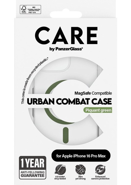 Care By Apple iPhone 16 Pro Max Flagship Urban Combat Magsafe - Yeşil Kılıf modelleri