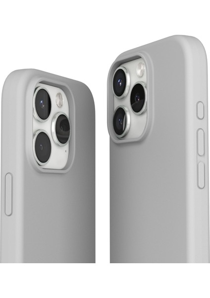 Yumuşak Silikon Kapak & Kılıf Apple iPhone 16 Pro - Açık Gri fırsatları