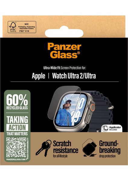 Apple Watch Ultra 2/ultra Tam Uyumlu Ekran Koruyucu - Şeffaf - Şeffaf modelleri
