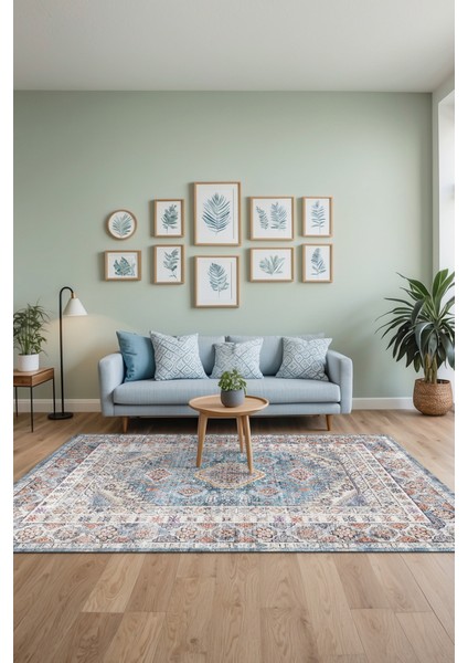 Aysa Vintage Şönil Pamuk Tabanlı Salon Halısı Kaymaz Yıkanabilir Çevre Dostu fiyatları