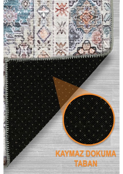 Aysa Vintage Şönil Pamuk Tabanlı Salon Halısı Kaymaz Yıkanabilir Çevre Dostu indirimleri