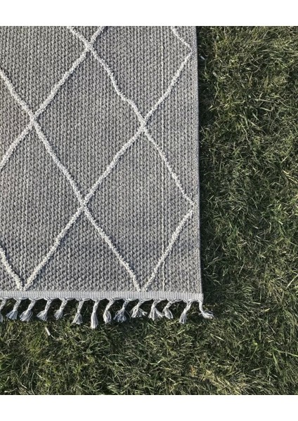 Soho Sh 02 Grey Hav Toz Vermez Hasır Dokuma Modern Makine Halısı