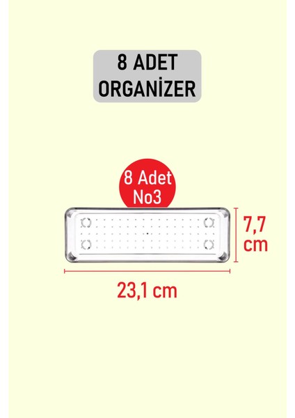 Color House 8 Adet Organizer Kaşıklık 23,1 Cm X 7,7 Cm