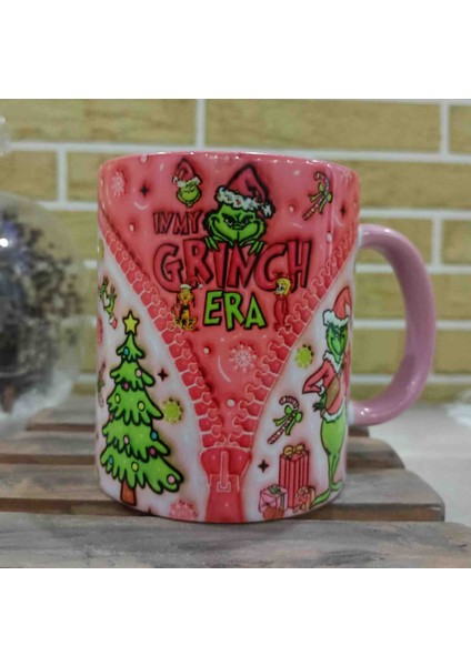 Grinch Yılbaşı Partisi Md4 Porselen Kupa