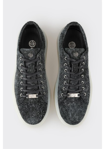 Siyah Deri Erkek Spor Ayakkabı fırsatları