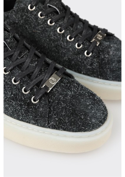 Siyah Deri Erkek Spor Ayakkabı indirimleri