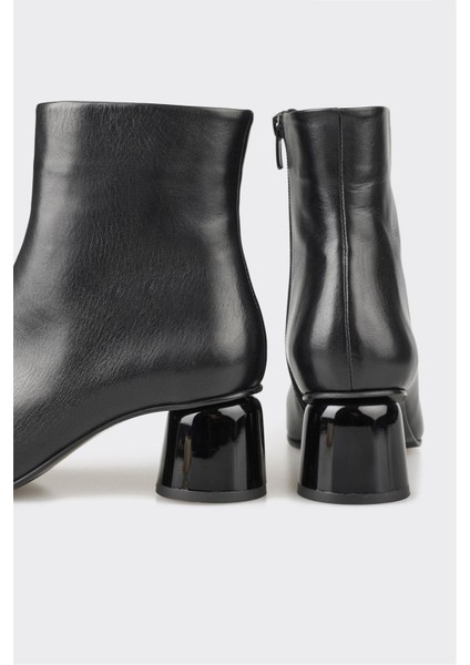 Siyah Deri Kadın Klasik Bot fırsatları