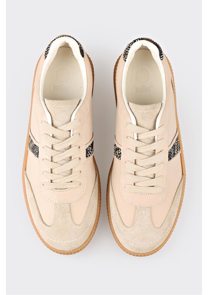 Bej Deri Kadın Spor Ayakkabı fırsatları