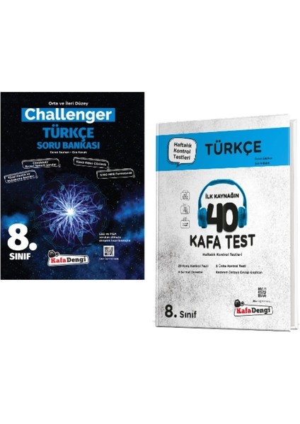 8. Sınıf Challenger Türkçe Soru Bankası + Türkçe Kafa Test