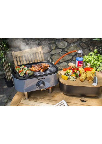 Portatif Mini Barbekü - Gri