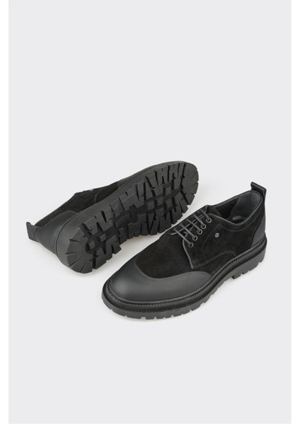 Siyah Deri Erkek Günlük Ayakkabı modelleri