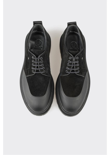 Siyah Deri Erkek Günlük Ayakkabı fırsatları