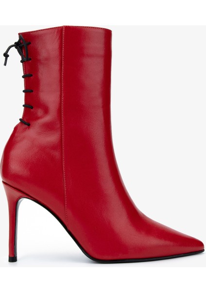 Kadın . Kırmızı Topuklu Bot 1052 285 Bn Bot Sk24-25 Kırmızı Dr