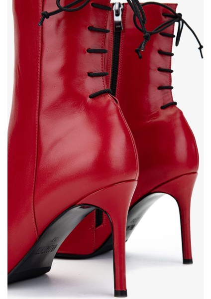 Kadın . Kırmızı Topuklu Bot 1052 285 Bn Bot Sk24-25 Kırmızı Dr indirimleri