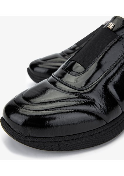 Kadın Siyah Rugan Sneakers & Spor Ayakkabı 1065 161-1184 Bn Ayk SK24-25 Sıyah Krsk Rgn modelleri