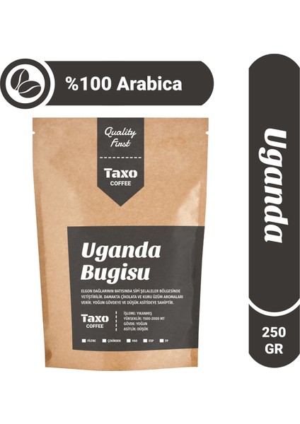 Uganda Bugisu Filtre Kahve 250 gr