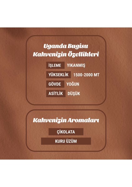 Uganda Bugisu Filtre Kahve 1 kg