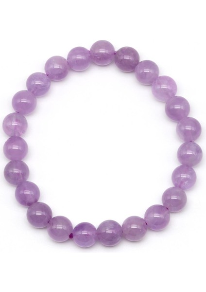 Lavander Ametist Bileklik 8 mm Küre Kesim fiyatları
