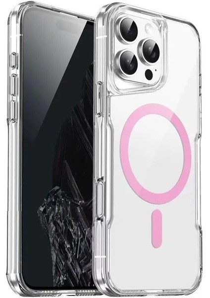 iPhone 13 Pro Max Kılıf Magsafe Tpu Renkli Metal Tuşlu Pc Kapak