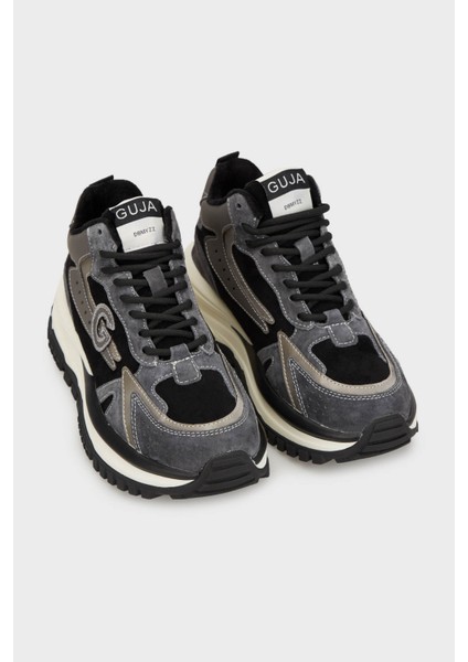 Süet Logolu Sneaker Ayakkabı Bayan Ayakkabı 38924K3341