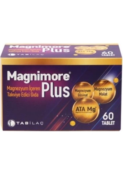Marka Magnimore Plus 60 Magnezyum Içeren Takviye Edici Gıda
