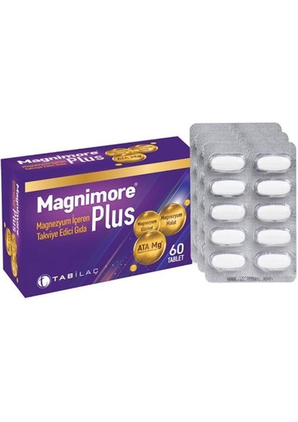Marka Magnimore Plus 60 Magnezyum Içeren Takviye Edici Gıda