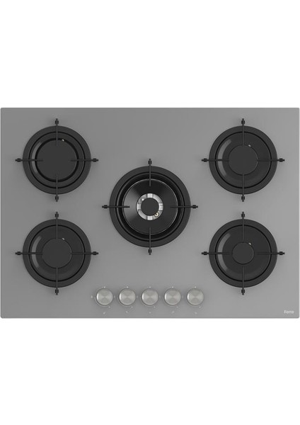 Gri Cam Ankastre Set Flowart QMS63CPR - RS038 75CM Woklu - D088
