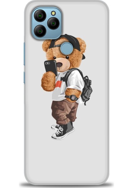 General Mobile Gm 21 Hd Baskılı Kılıf - Teddy Bear Cool + 9h Nano Ekran Koruyucu