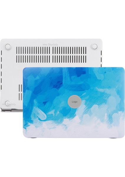 Macbook Air Kılıf 13.6 inç M2-M3, Paint02 (TouchID'li Air 13.6") A2681 A3113 ile Uyumlu