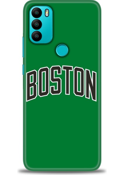 General Mobile Gm 21 Plus Hd Baskılı Kılıf - Boston Yeşil + 9h Nano Ekran Koruyucu