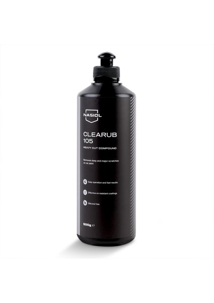 -SET 14-Clearub (105,305,505,705) Çizik Giderici Polisaj Pastası (2kg) ve Polisaj Süngeri (4Adt) Seti