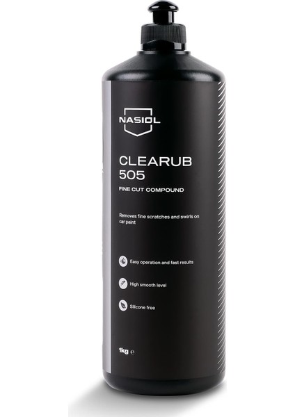 -SET 13-Clearub (105,305,505,705) Çizik Giderici Polisaj Pastası (4kg) ve Polisaj Süngeri (4Adt) Seti
