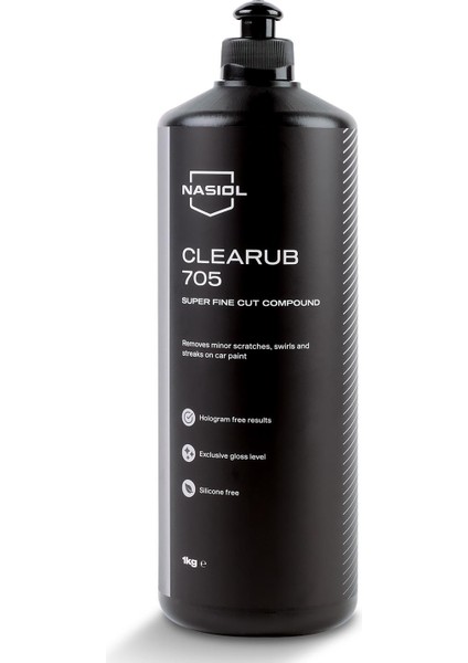 -SET 13-Clearub (105,305,505,705) Çizik Giderici Polisaj Pastası (4kg) ve Polisaj Süngeri (4Adt) Seti