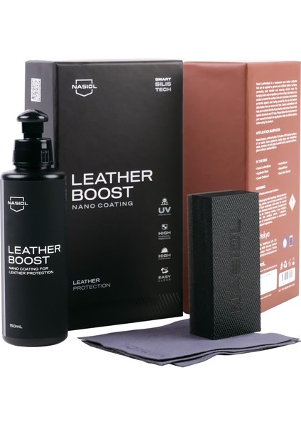 -SET 10-Leatherboost Deri Yüzey Nano Kaplama ve Leathercleaner Deri Yüzey Temizleme Seti-Deri Bakımı