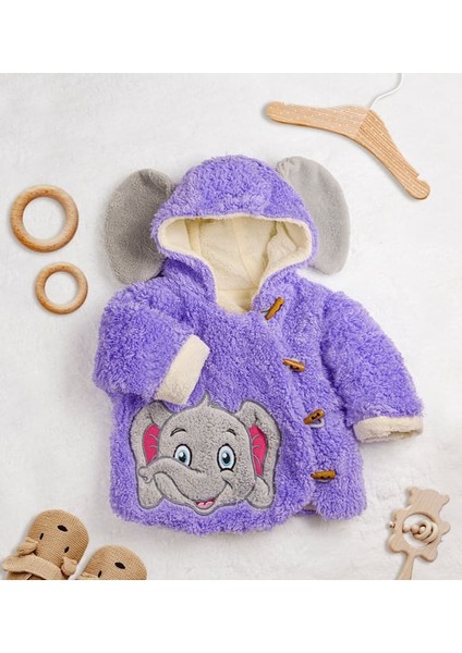 Peluşçu Dayı Sevimli Fil Figürlü Peluş Bebek Ceketi