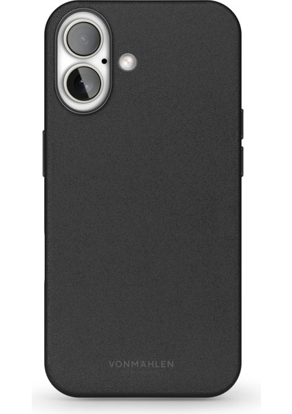 Deri Görünümlü Kapak & Kılıf Apple iPhone 16 Plus - Siyah
