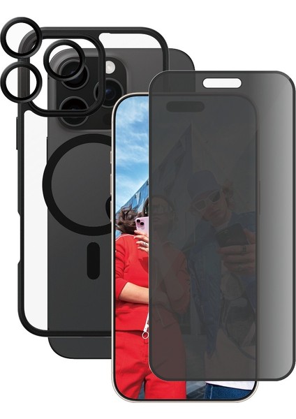 Care By Apple iPhone 16 Pro Max Flagship 3 In 1 Privacy Bundle Ekran & Kamera Koruyucu & Kılıf