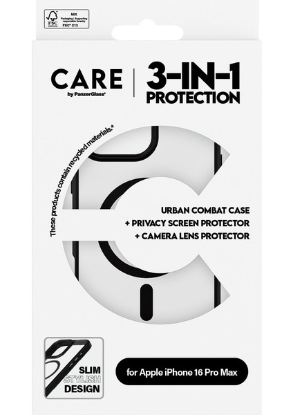 Care By Apple iPhone 16 Pro Max Flagship 3 In 1 Privacy Bundle Ekran & Kamera Koruyucu & Kılıf modelleri