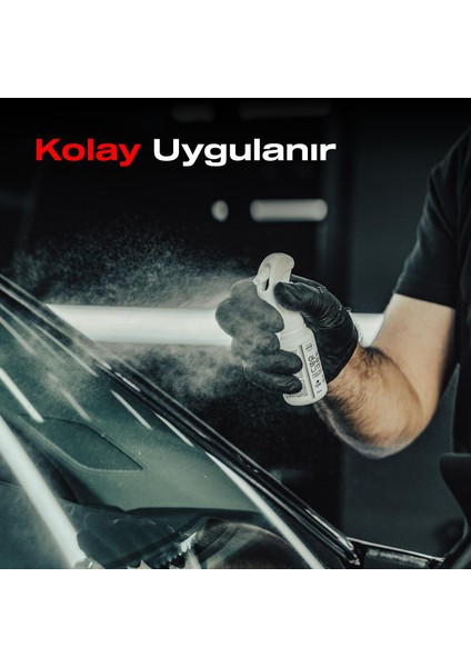 Glasshield Lite Nano Yağmur Kaydırıcı-Cam Yüzey Seramik Kaplama Spreyi-1 Yıl Dayanım-50ml